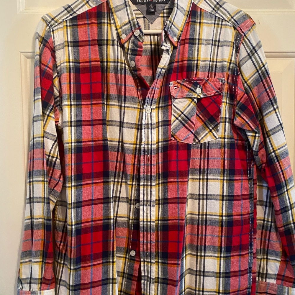 Boys Tommy Hilfiger Plaid button down